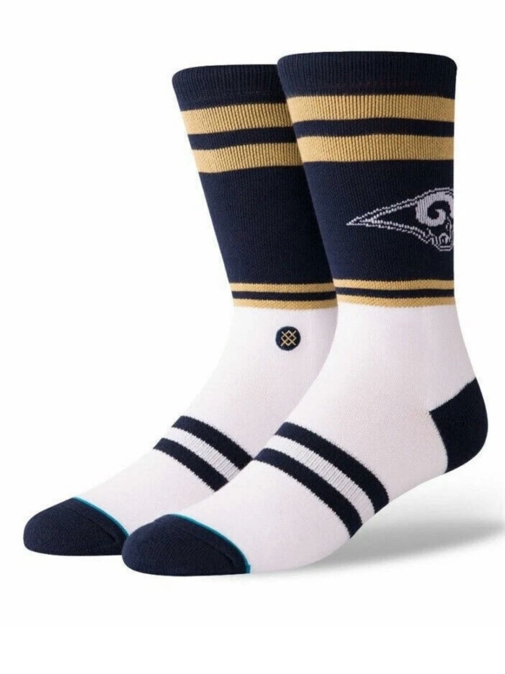 STANCE SOCKS NFL LOS ANGELES RAMS LOGO LARGE L 9-12 FOOTBALL BRAND NEW NWT